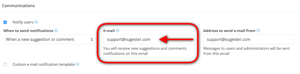Notifications for admins