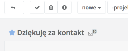 Licznik maili w wątku