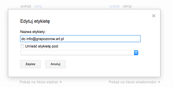 3 etykieta gmail