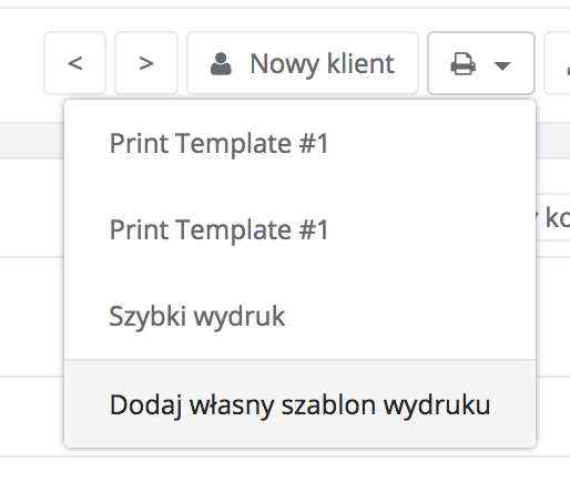 generowanie wlasnego szablonu wydruku