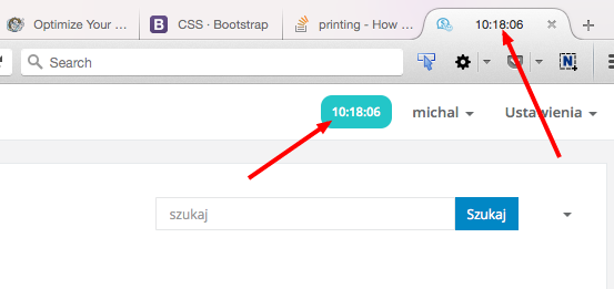 Gdzie wyświetla się rejestracja czasu w Sugesterze