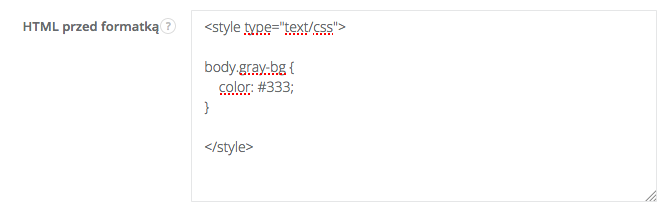 wlasny css w formularzach