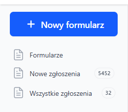 Menu formularzy