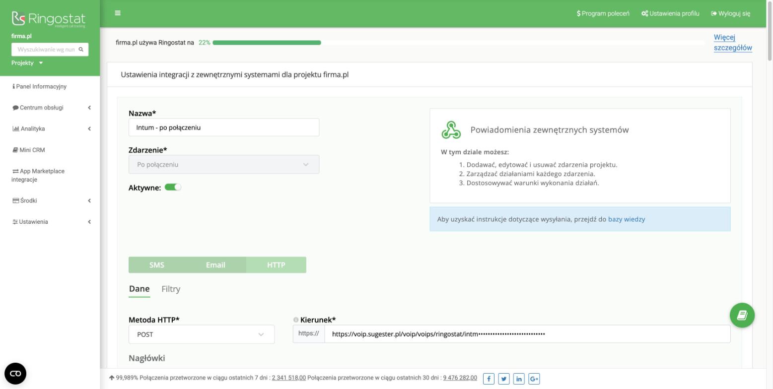 Webhooks 2.0: formularz zdarzenia
