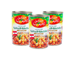 حدائق كاليفورنيا - فول مدمس ( بالخلطة اللبنانية ) ٣*٤٥٠ غرام