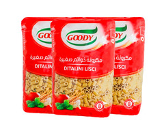 قودي - مكرونة خواتم صغيرة ٣*٥٠٠ غرام