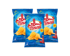 تسالي - رقائق بطاطس بطعم الكاتشب ٣* ١٥٥ غرام
