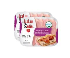 ساديا - أفخاذ دجاج رفيعة مجمدة مع عظم وجلد ٢*٩٠٠ غرام