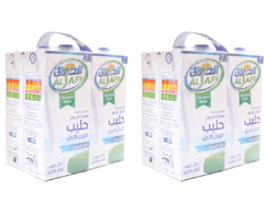 الصافي - حليب طويل الأجل كامل الدسم ٢*٤*١ لتر