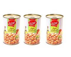 لونا - فول مدمس حبة درجة أولى ٣*٤٥٠ غرام
