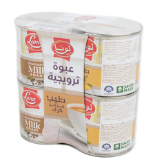 لونا - حليب مبخر عدني و كرك (عبوة ترويجية) ٤*١٧٠ مل