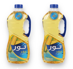 نور - زيت ذرة+ نقي ٢*١.٥ لتر