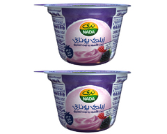 ندى - زبادي يوناني بالتوت الأسود و توت العليق ٢*١٦٠  غرام