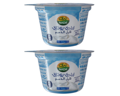 ندى - زبادي يوناني ساده قليل الدسم ٢*١٦٠ غرام