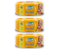 قودي - تونة خفيفة مناسبة للسندوتشات ٣*٨٠ غرام