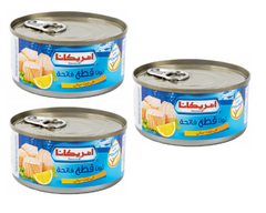 امريكانا تونا قطع فاتحة في زيت نباتي ٣*١٧٠ غرام