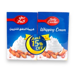بيتي كروكر خليط كريمة للتزيين ١٥٪ خصم ٢*١٤٠ غرام