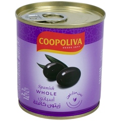 Coopoliva Whole Black Olives 100g