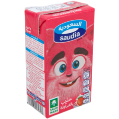 السعودية حليب بنكهة الفراولة ١٢٥ مل