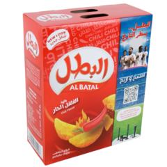 البطل رقائق البطاطس بنكهة الفلفل الحار ١٢*٢٣ غرام
