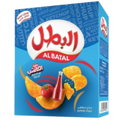 البطل رقائق البطاطس بنكهة الكاتشب ١٢*٢٣ غرام