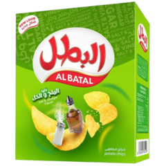 البطل رقائق البطاطس بالملح والخل ١٢*٢٣ غرام