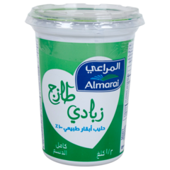 المراعي - زبادي طازج كامل الدسم ٥٠٠ غرام