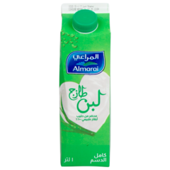 المراعي - لبن طازج كامل الدسم ١ لتر