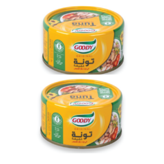 قودي - لايت تونا مع زيت دوار الشمس ٢*١٨٥ غرام