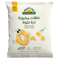 أرض الطبيعة حلقات مخبوزة عضوية ذرة حلوة ١٢ غرام