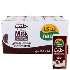 ندى دحومي حليب بالشوكولاتة ١٨*١٨٥ مل