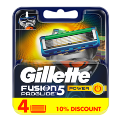 Gillette Fusion ProGlide Power Razor Blade Refill 4pc