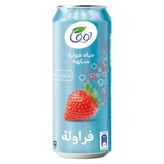 مياه فوارة منكهة بالفراولة