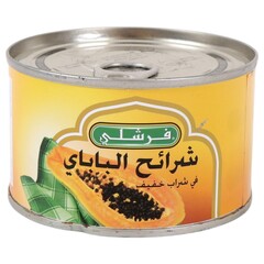 شرائح البابايا في شراب خفيف