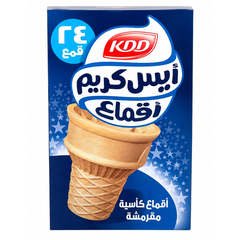 آيس كريم أقماع كأسية مقرمشة