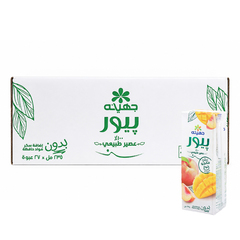 بيور عصير مانجو وخوخ بدون سكر مضاف