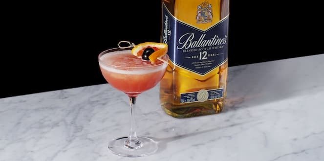 Ballantine’s Sweet Citrusy Whisky Cocktail Frozen Blood & Sand