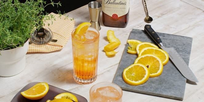Ballantine’s Scotch Whisky Cocktail Aperballa Spritz