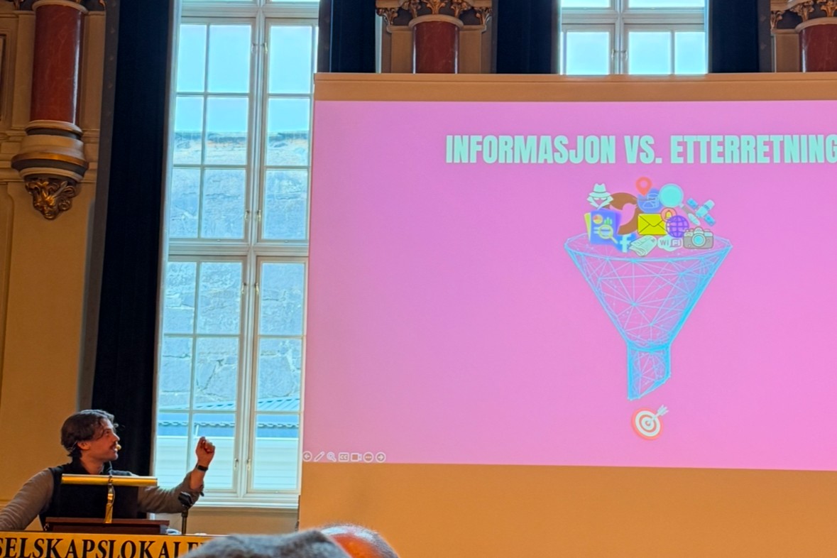 Martin Haga holder presentasjon