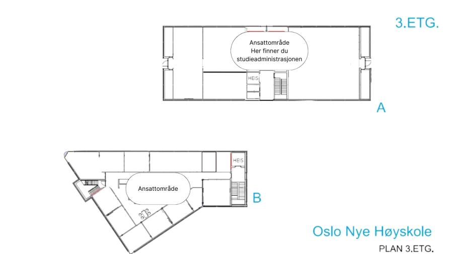 plantegning av 3. etasje adamstuen