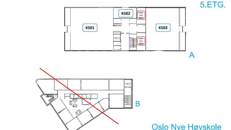 plantegning av 5. etasje adamstuen