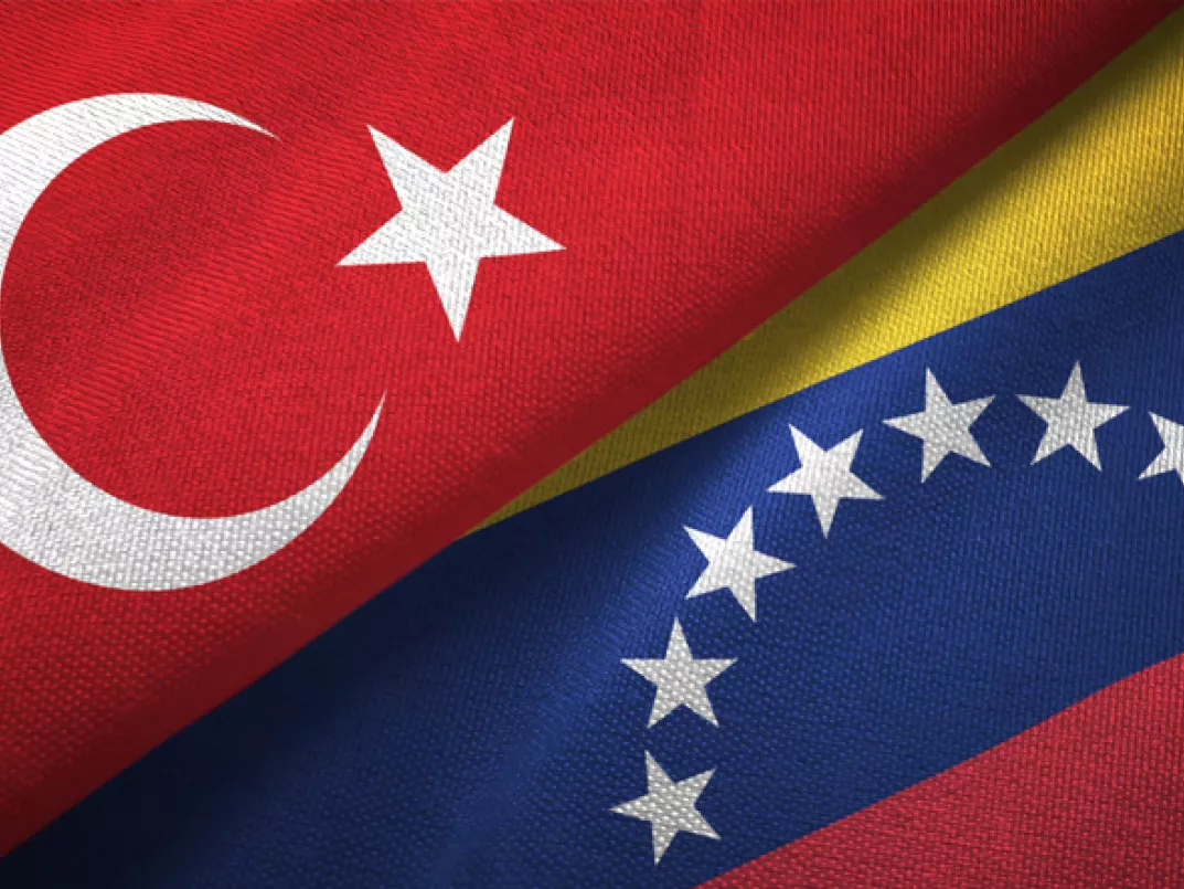 Flagget til Venezuela og Tyrkia