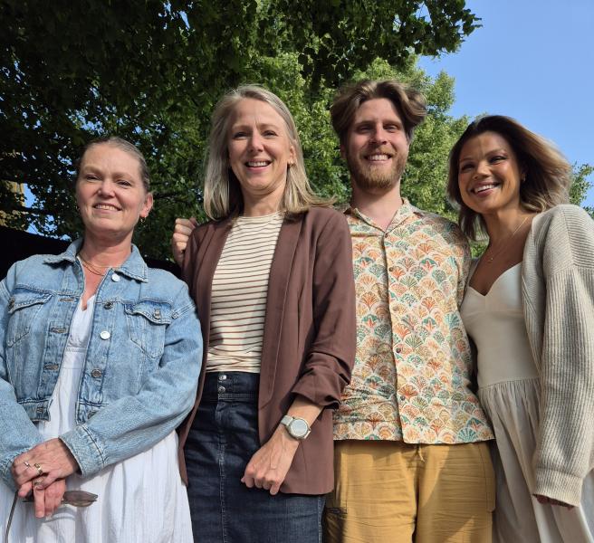 Fra venstre: Marianne Molin fra venstre, Marit Kolby, Henrik Sverdrup og Maria Thompson Clausen.