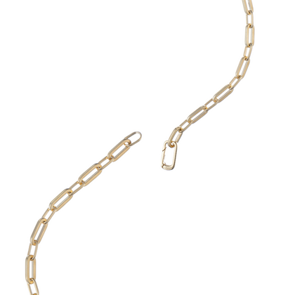 Men's Honest Gold Bracelet - structural links in sterling silver overlaid with 18ct gold