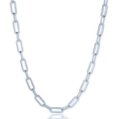 We've frosted the popular, structural links of our men's Honest Silver Chain for a more subtle shine