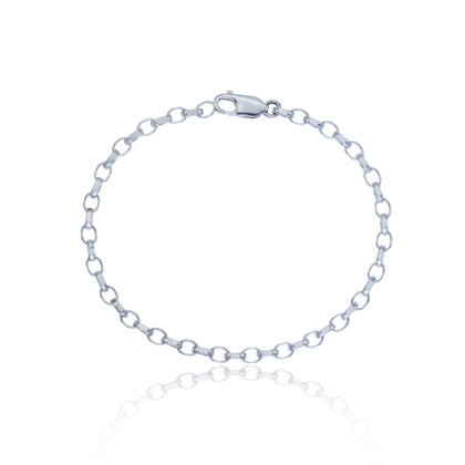 Men's Sunlight Bracelet - precision-cut, facetted links in sterling silver catch the light with every movement