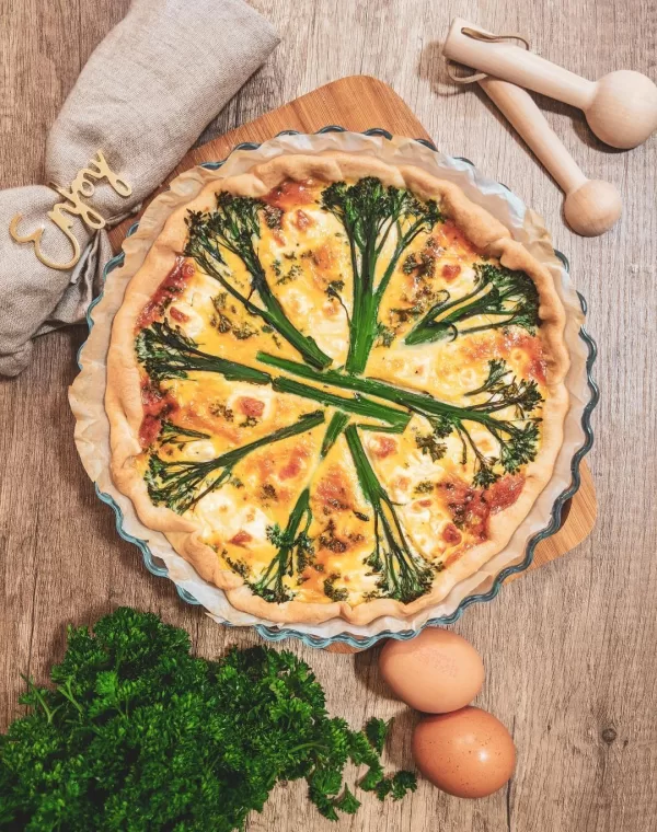 Tarte aux brocolis Bimi® et feta