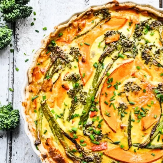 Kürbis-Bimi®-Brokkoli -Quiche