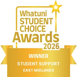 2026 wusca EAST MIDLANDS STUDENT SUPPORT WINNER colour