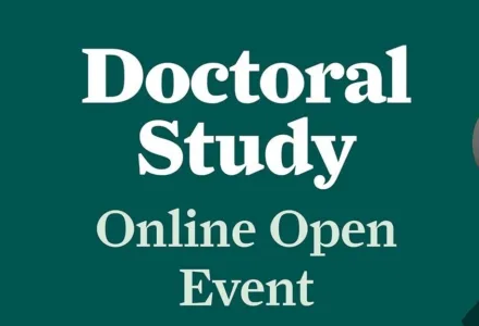 Doctoral Online Open Event Banner